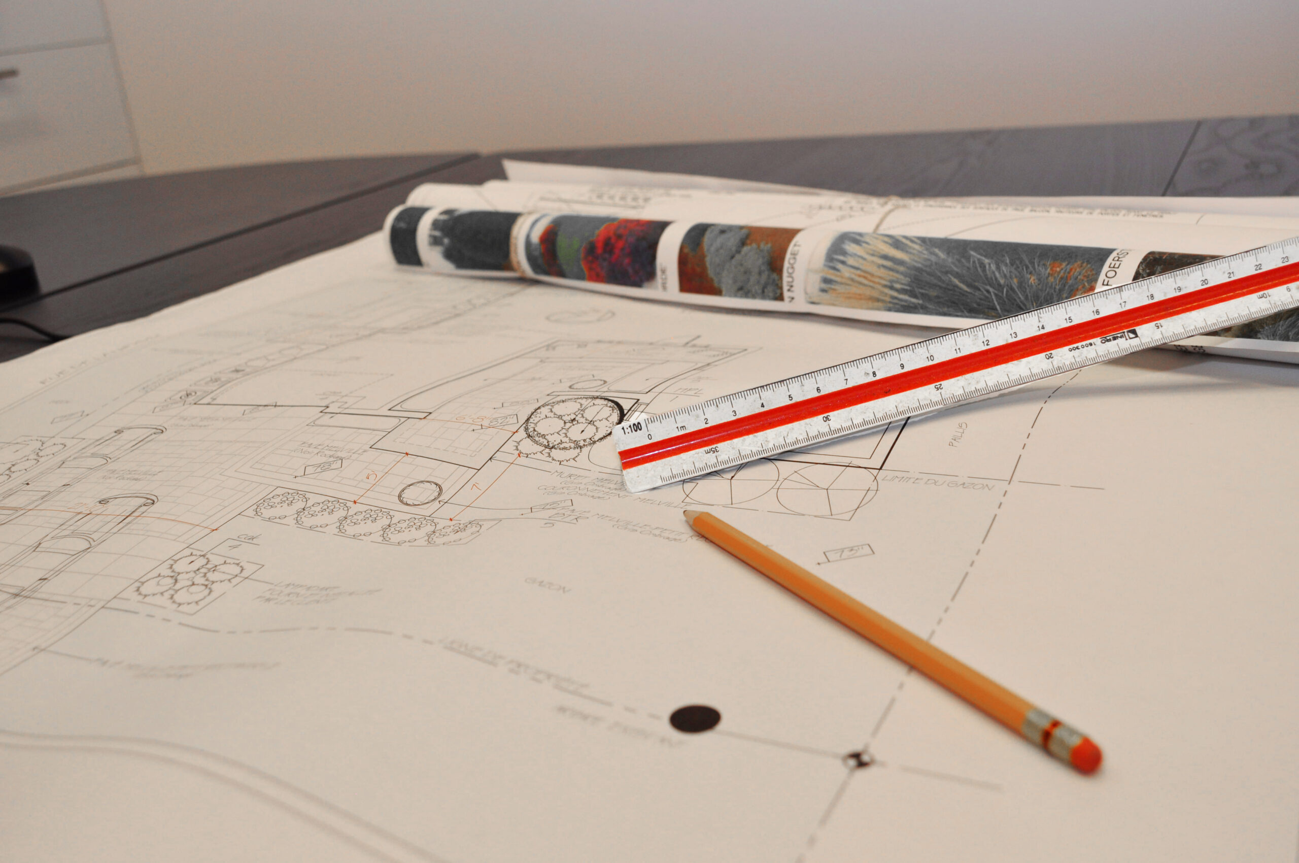 Plans de paysage avec outils de dessin