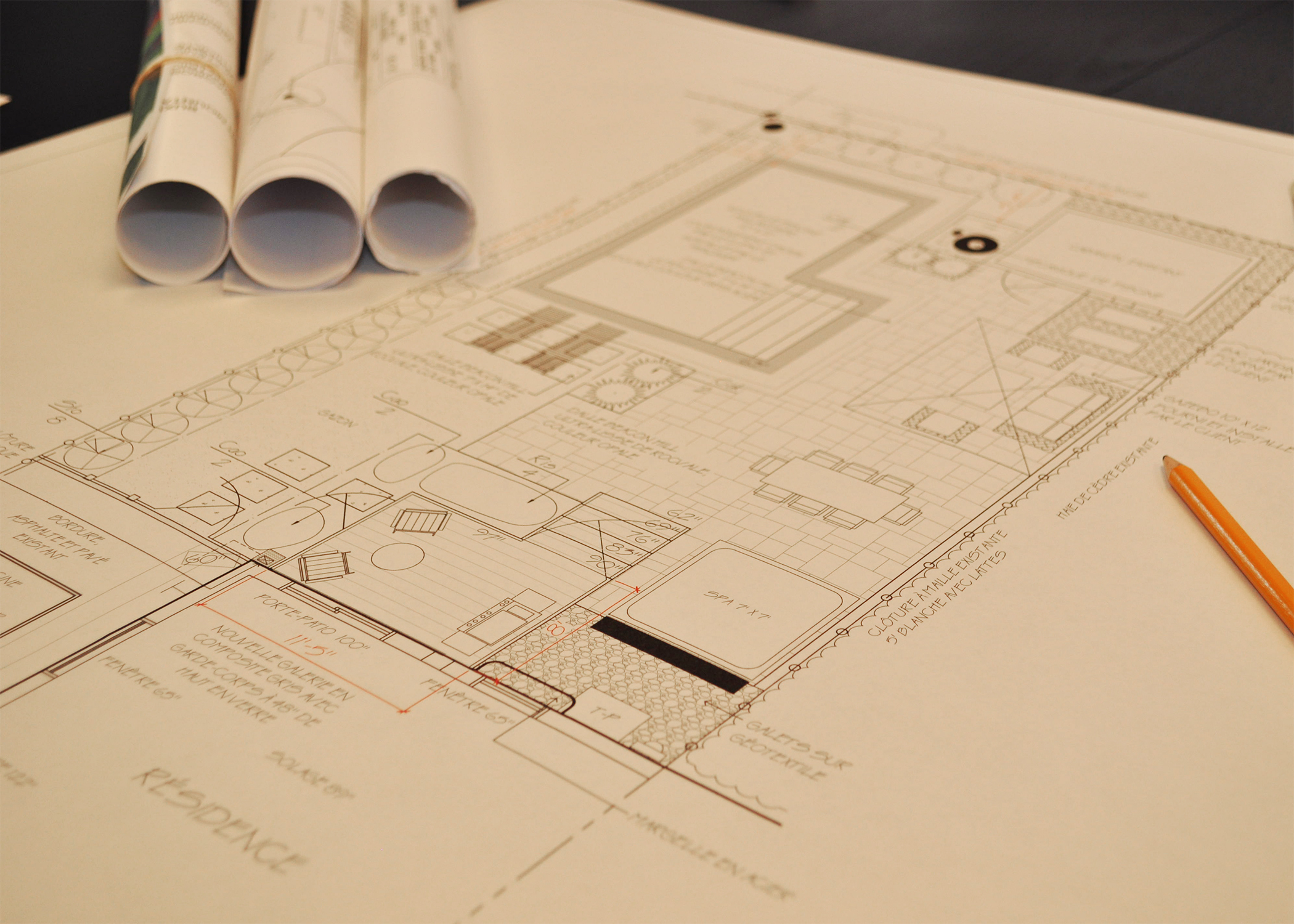 plan de maison avec jardin